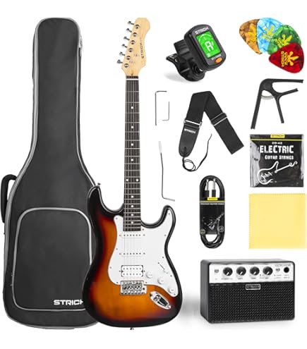 エレキギター 初心者入門 ビギナーセット STタイプ ブルーサンバースト Amazon.co.jp: PhotoGenic エレキギター 初心者入門 ビギナーセット